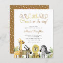 Recherche de a little wild one baby shower invitations Lion