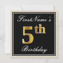Recherche de 5ème invitations Cinq ans