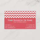 Recherche de zigzag rose cartes visite Chic