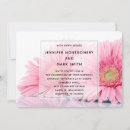 Recherche de marguerite rose gerbera invitations Élégant