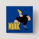 Recherche de personnage de dessin animé drôle badges Johnny bravo
