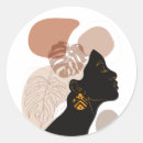 Recherche de femme afro autocollants La vie noire