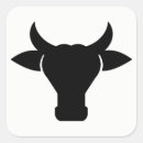 Recherche de tête vache autocollants Taureau