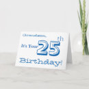 Recherche de 25ème anniversaire cartes Bleu