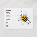 Recherche de abeille heureuse cartes visite Insecte