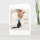 Recherche de chat et cheval vœux cartes Mignon