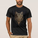 Recherche de loup tribal tshirts Tête de loup