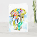 Suche nach elefanten karten Aquarell
