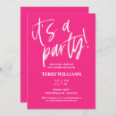 Recherche de hot pink invitations Cinquante