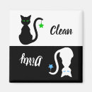 Recherche de noir et blanc chat magnets Chats