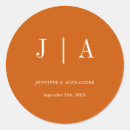Suche nach orange monogramm aufkleber Klassisch