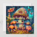 Recherche de grenouille mignonne vœux cartes Champignon