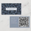 Recherche de floral bleu cartes visite Code qr