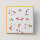 Recherche de licorne colorée badges Cheval