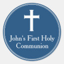 Recherche de faveurs de communion autocollants Première communion sainte