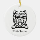 Recherche de chien de westie ornements Partie ouest de l'altitude