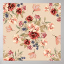 Recherche de motif fleurs posters Beige