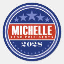 Recherche de michelle autocollants Président