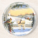Recherche de rennes dessous de verres Hiver
