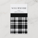Recherche de plaid noir et blanc cartes visite Professionnel