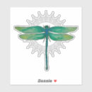 Recherche de libellule autocollants Vert