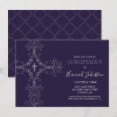 Recherche de sainte confirmation invitations Bleu