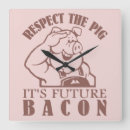Suche nach lustige schweine wanduhren Speck