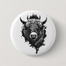 Recherche de bisons de buffle badges Nature