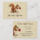 Recherche de écureuils cartes visite Café