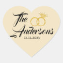 Suche nach name und datum aufkleber Couple