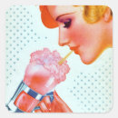 Recherche de milkshake autocollants Vintage