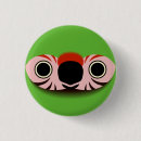Recherche de perroquet vert badges Mignon