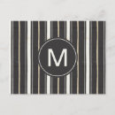 Suche nach schwarze streifen postkarten Monogramm