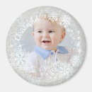 Recherche de premier noël de bébé magnets Flocons de neige
