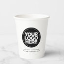 Recherche de gobelets papier Logo