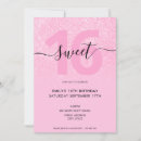 Recherche de chic 16ans anniversaire invitations Parties scintillant
