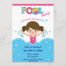 Recherche de bord de la piscine invitations Girl