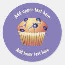 Recherche de muffin autocollants Violet