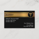 Recherche de allergique cartes visite Allergie