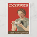Recherche de café vintage cartes postales Amoureux du café