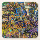 Recherche de graffiti dessous de verres Coloré