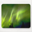 Suche nach nordlichter von alaska mousepads Grün