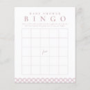 Recherche de bingo Baby shower fille
