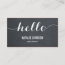 Suche nach chalkboard visitenkarten Stilvoll