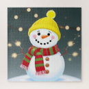 Recherche de bonhommes de neige puzzles Vacances