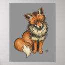 Suche nach grauer fuchs poster Rot