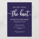 Recherche de bleu nuit mariage invitations Typographie