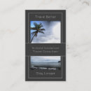 Recherche de vacances exotiques cartes visite Agence de voyage