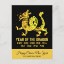 Recherche de signe chinois cartes postales Année du dragon