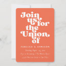 Recherche de rétro mariage invitations Orange